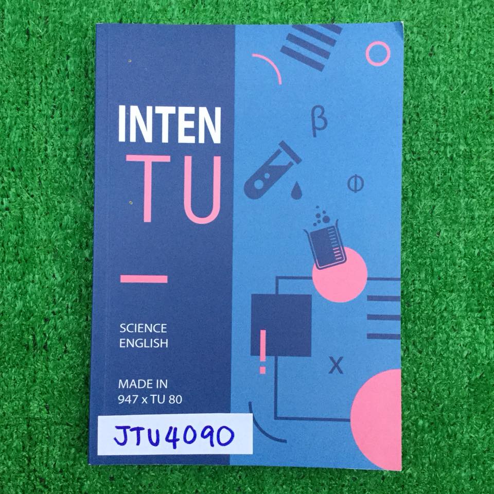 JTU4090 [นร.เตรียมอุดม] INTEN TU SCIENCE ENGLISH โจทย์วิทย์และอังกฤษพร้อมเฉลย 5 ชุด ชุดละ100ข้อ ทำไปแล้ว 3 ชุด ขาย 350฿