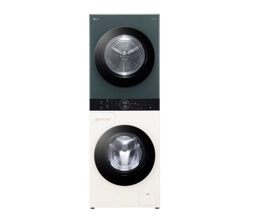 [ผ่อน0%10ด] LG Wash Tower ซักผ้า 14 กก. และอบผ้า 10 กก. WT1410NHEG ระบบ AI DD™ พร้อม Smart WI-FI control สั่งงานผ่านสมาร์ทโฟน (ชลบุรีส่งฟรี)