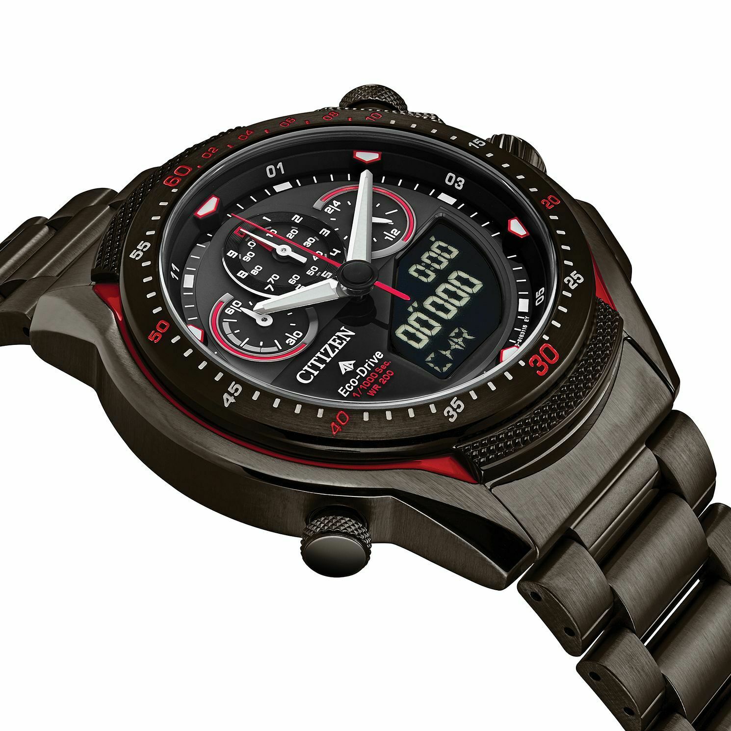 Citizen JW0137-51E นาฬิกาผู้ชาย Eco-Drive Ana-Digi Promaster SST Chronograph Men's Watch