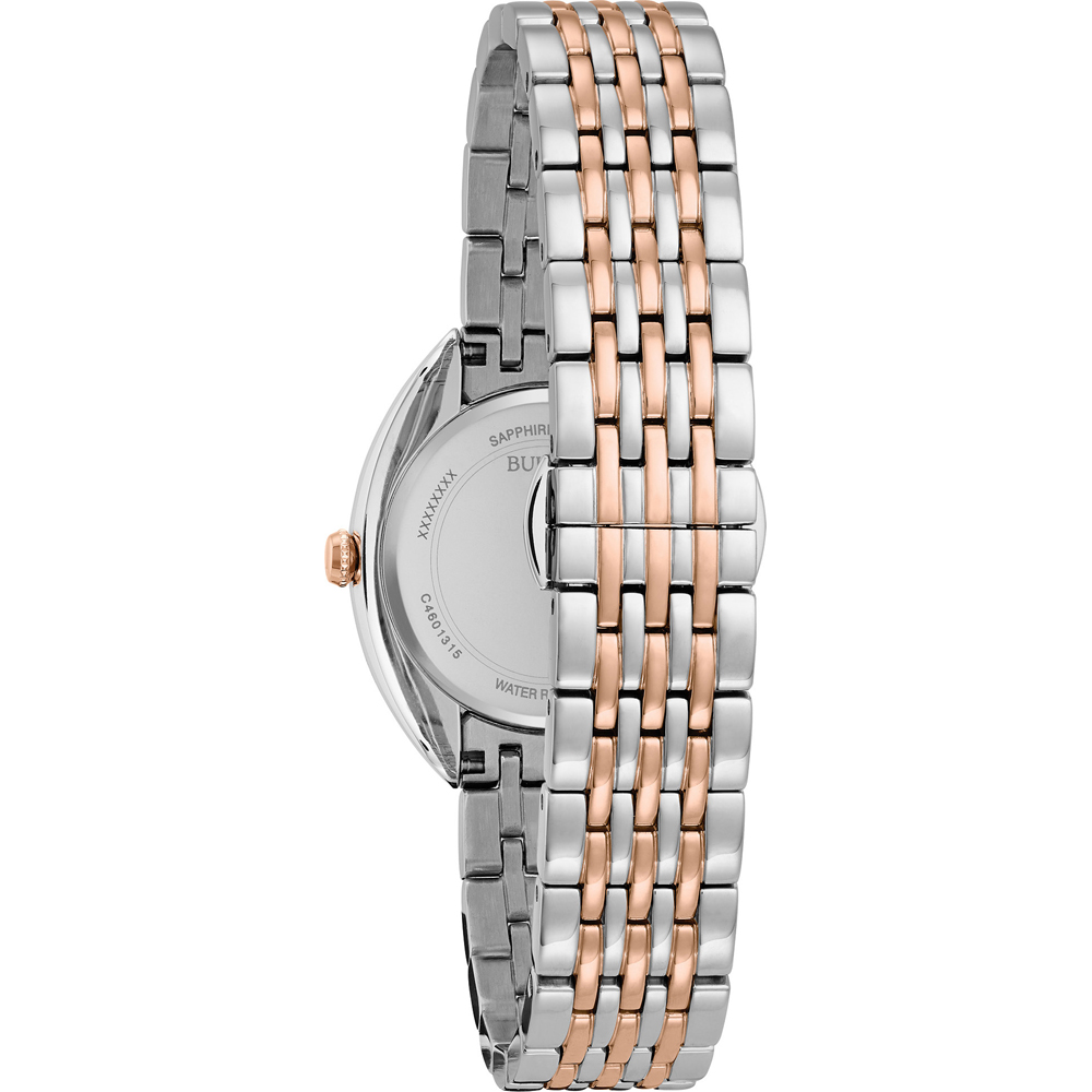 Bulova 98R230 นาฬิาผู้หญิง Classic Quartz 24 Diamonds Women's Watch