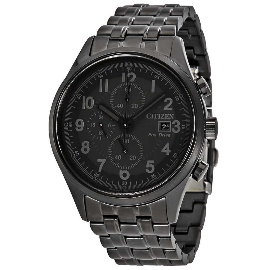 Citizen CA0625-55E นาฬิกาผู้ชาย Eco-Drive Chandler Black Chronograph 100m Men's Watch