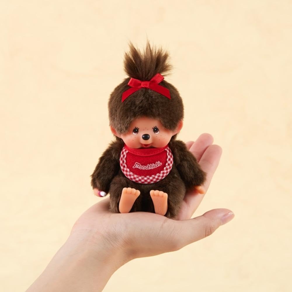 [PRE-ORDER] ตุ๊กตา ม่อนชิชิ ออริจินอล หญิง Size SS Monchhichi Premium Standard Brown Girl นำเข้าจากญี่ปุ่น モンチッチ プレミアムスタンダード SS ブラウン