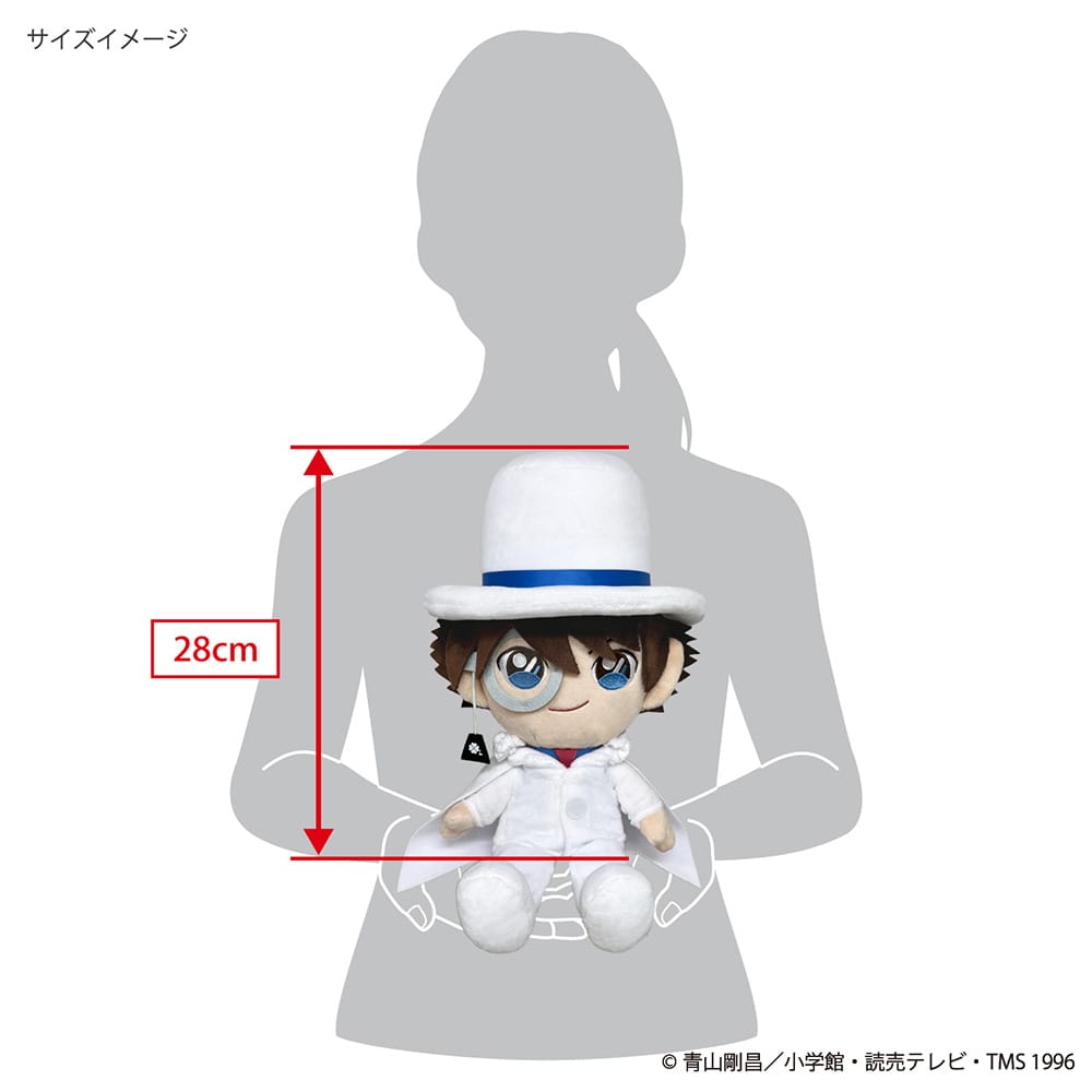 [PRE-ORDER] ตุ๊กตา จอมโจรคิด โคนัน เดอะมูฟวี่ Size M 28 cm จากโรงหนังญี่ปุ่น Detective Conan: The Million-dollar Pentagram TVアニメ「名探偵コナン」 FCN05 ふわふわフレンズ 怪盗キッド（M）