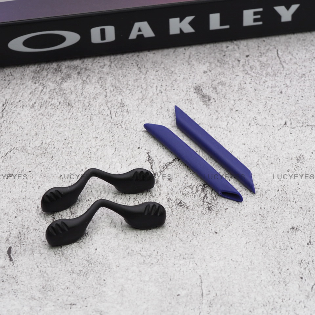 ชุดยางขาแว่น + แป้นจมูก OAKLEY OO9206, OO9181, RADARLOCK PATH สีน้ำเงิน