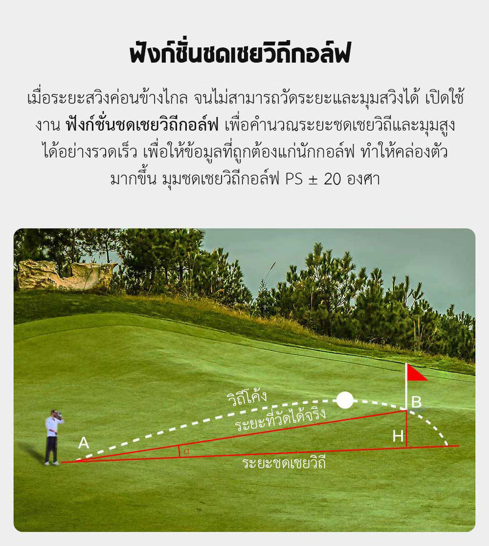 Xiaomi MiLESEEY Golf Laser Range Finder- กล้องวัดระยะด้วยเลเซอร์