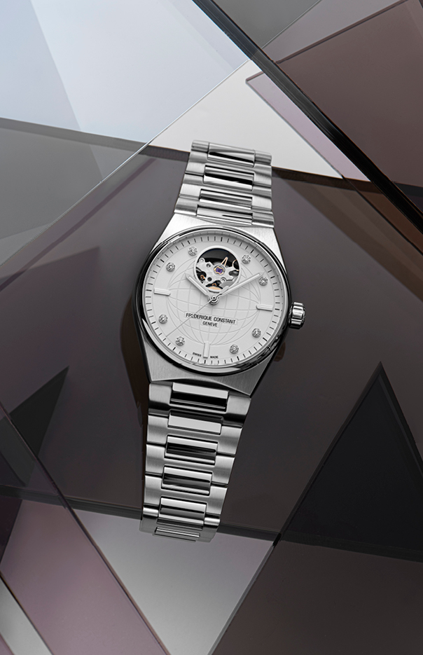 Frederique Constant FC-310SD2NH6B นาฬิกาผู้หญิง Heart beat Diamonds Highlife Automatic Women's Watch + แถมสาย