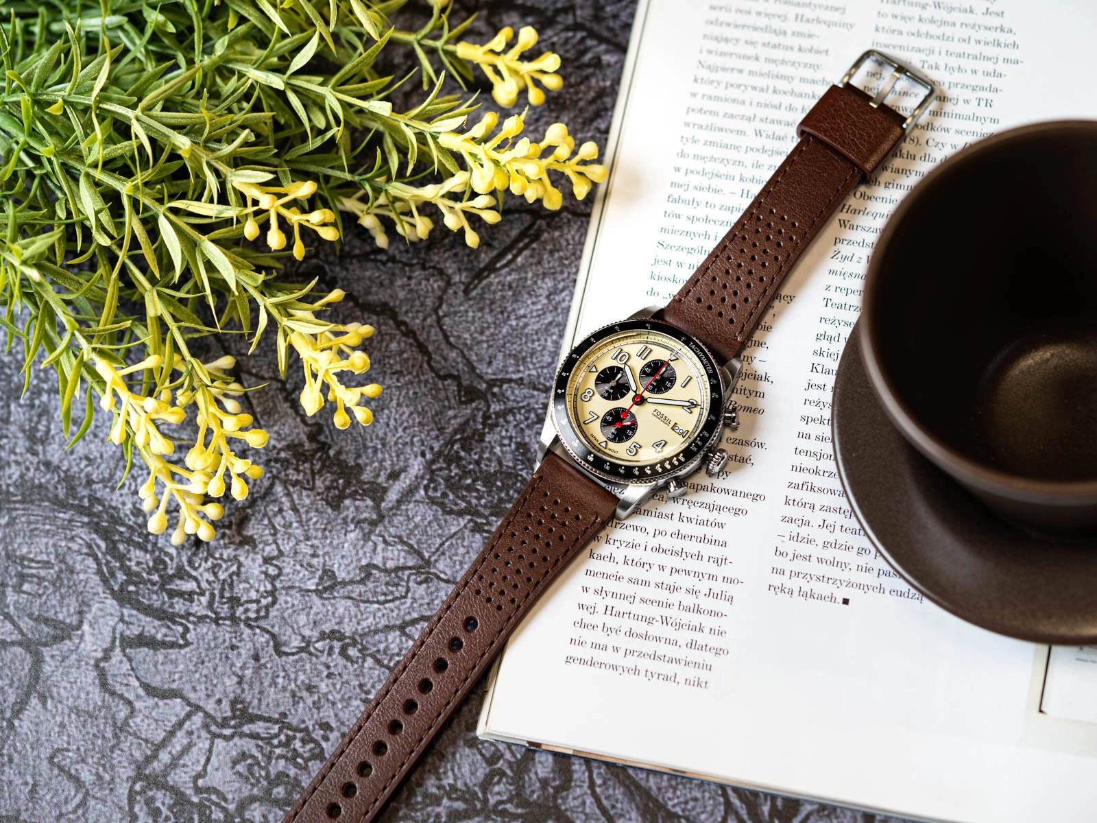 Fossil FS6042 นาฬิกาผู้ชาย Quartz Chronograph Sport Tourer Men's Watch