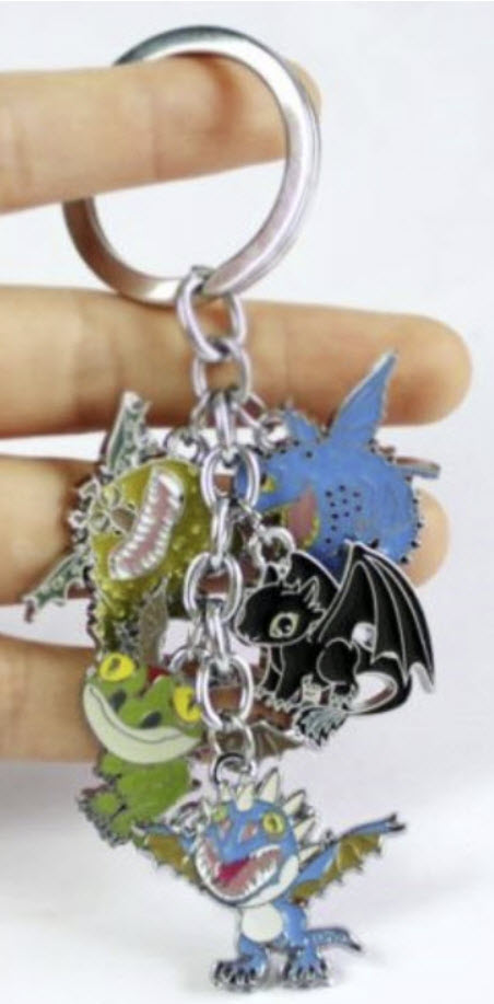 พวงกุญแจมังกร 5 ตัว