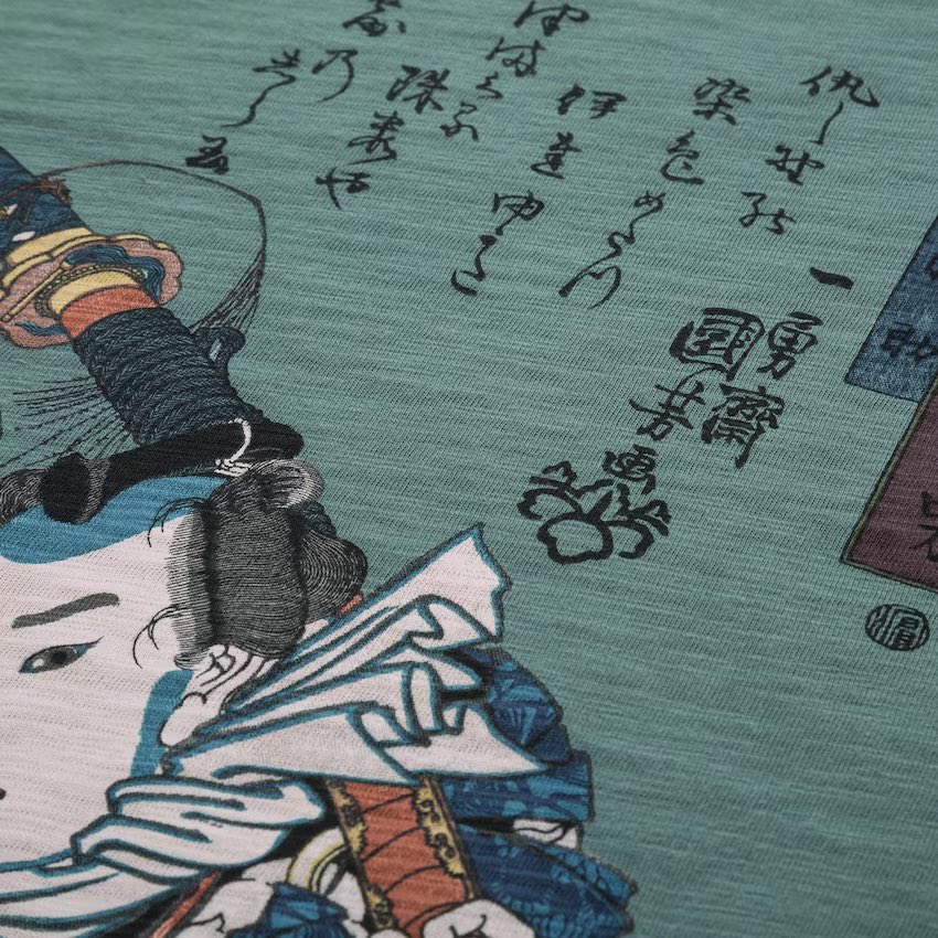 [PRE-ORDER] เสื้อยืด UNIQLO UT T-shirt Ukiyo-e (浮世絵) Nozarashi Gosuke in a robe covered with skulls Utagawa Kuniyoshi - นำเข้าจากญี่ปุ่น