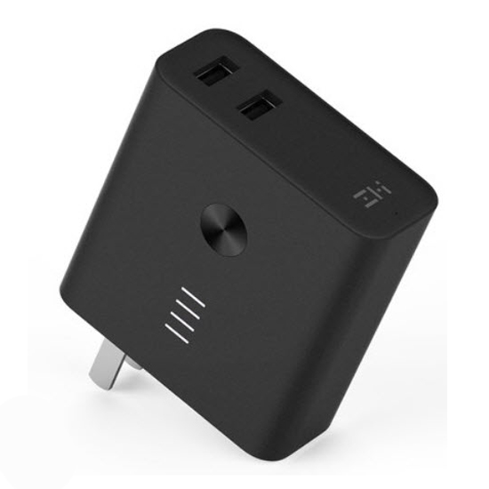 ZMI 2in1 6500mAh Power Bank Charger Adapter - แบตสำรอง 6500mAh + ปลั๊กชาร์จไฟ Zmi