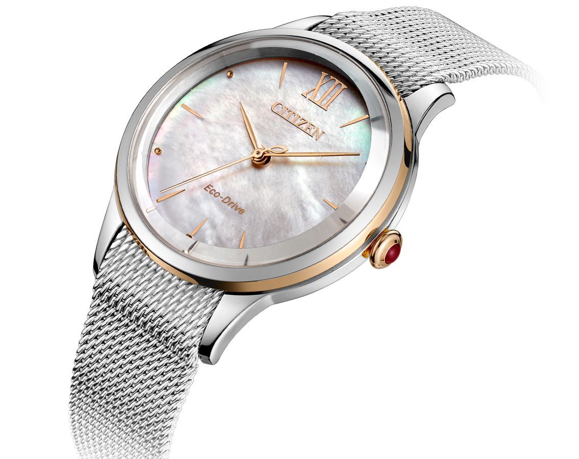 Citizen EM0816-88Y นาฬิกาผู้หญิง Citizen L Eco-Drive Mother of Pearl Women's Watch