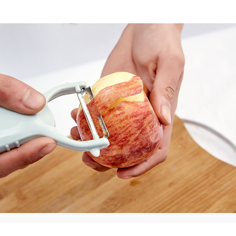 ที่ปลอกเปลือก ที่ปอกผลไม้ 2 in 1 ที่ปอกแตง ปอกมะละกอ ที่ขูดมะละกอ ที่ซอยมะละกอ