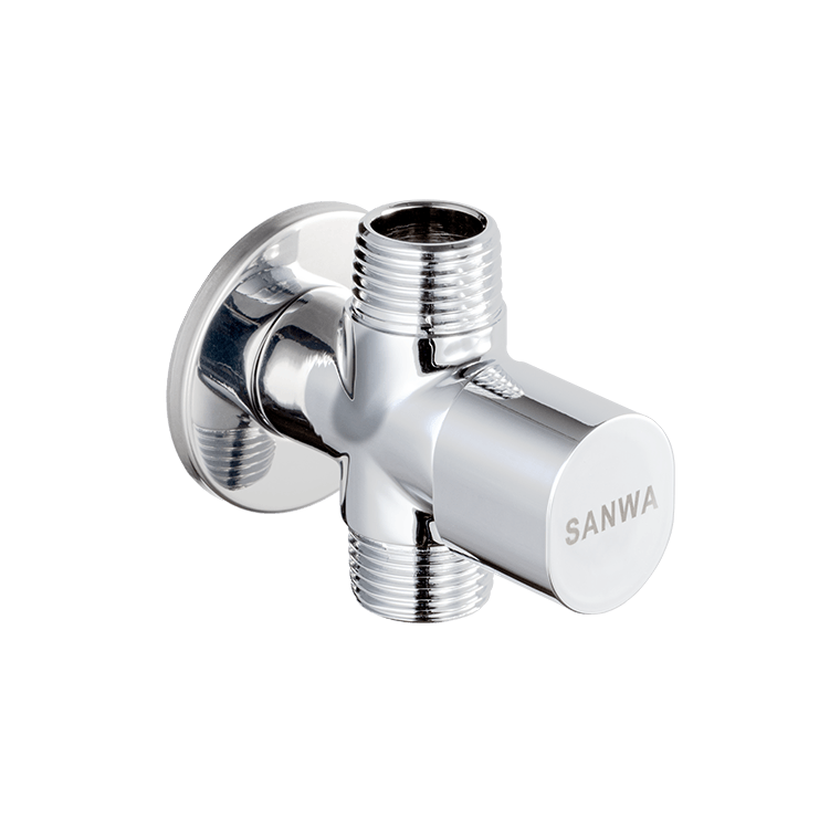 SANWA วาล์วเปิด-ปิดน้ำ เซรามิค (สต๊อปวาล์ว) 2 ทาง 1/2″ รุ่น CSV15-2W สินค้าของแท้ พร้อมส่ง