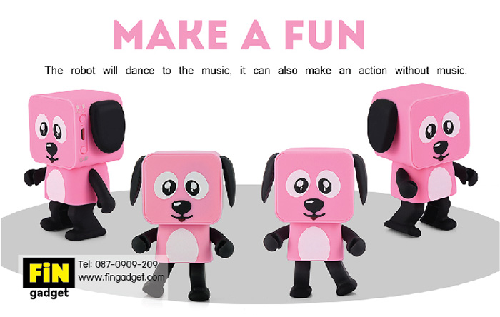 Dancing speaker dog