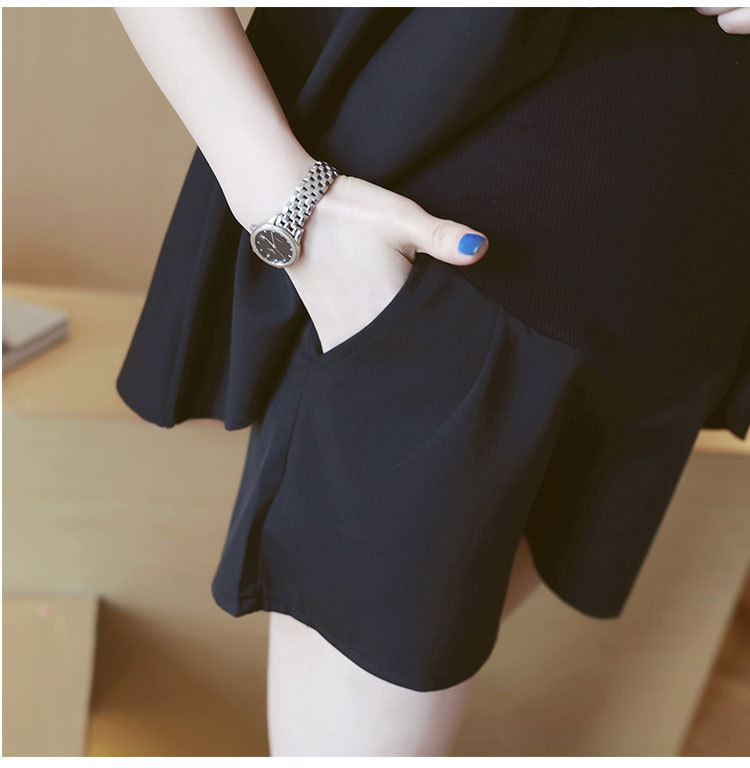 ชุดเสื้อ+กางเกง สุดน่ารัก เสื้อเหมือนใส่2ตัว กางเกงมีผ้าพยุงครรภ์ มีสายปรับขนาด M,L,XL,XXL