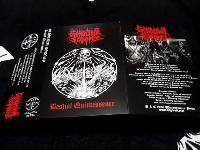 GENOCIDAL SODOMY'Bestial Quintesssence'. Tape.