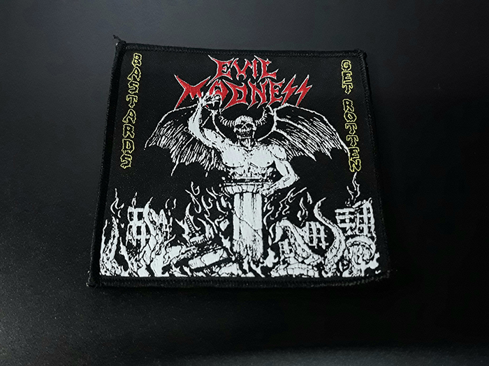 EVIL MADNESS'Bastards Get Rotten' Woven Patch (อาร์มแบบทอ)