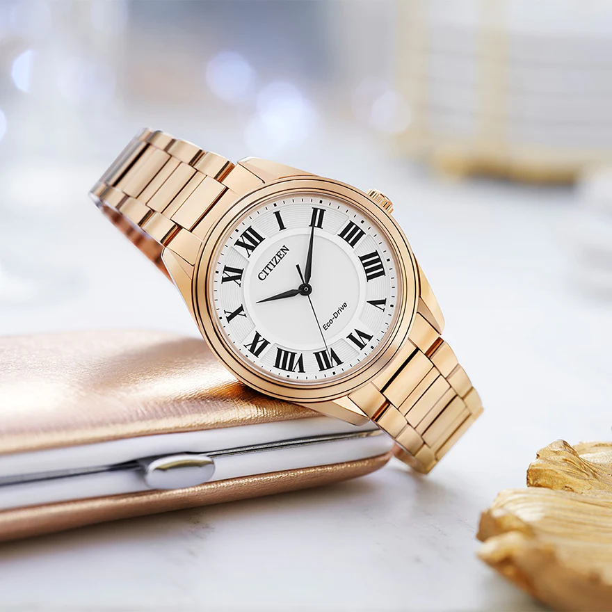 Citizen EM0973-55A นาฬิกาผู้หญิง Eco-Drive Arezzo Women's Watch