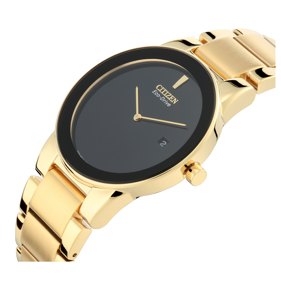 Citizen AU1062-56E นาฬิกาผู้ชาย Eco-Drive Axiom Golden Men's Watch