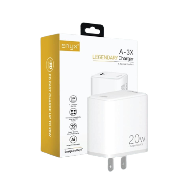 หัวชาร์จ ENYX รุ่น A-3X ชาร์จเร็ว PD 20W QC 3.0 QC 4.0 พอร์ท Type-C