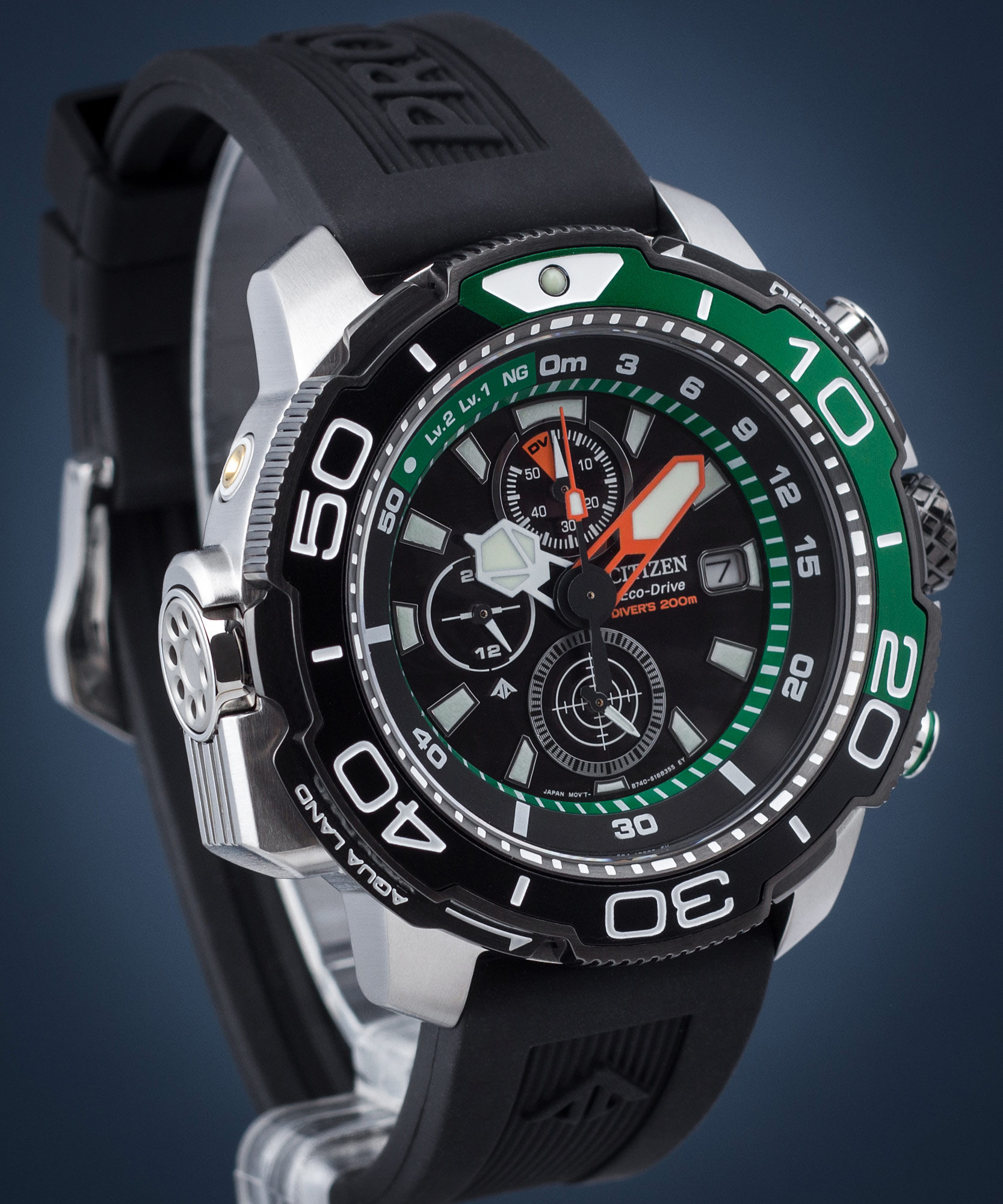 Citizen BJ2168-01E นาฬิกาผู้ชาย Promaster Divers Eco-Drive Men's Watch