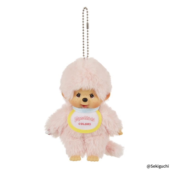 [PRE-ORDER] พวงกุญแจ ตุ๊กตา ม่อนชิชิ สีชมพูอ่อน Monchhichi COLORS Keychain Pink Size SS นำเข้าจากญี่ปุ่น モンチッチCOLORS キーチェーン ピンク