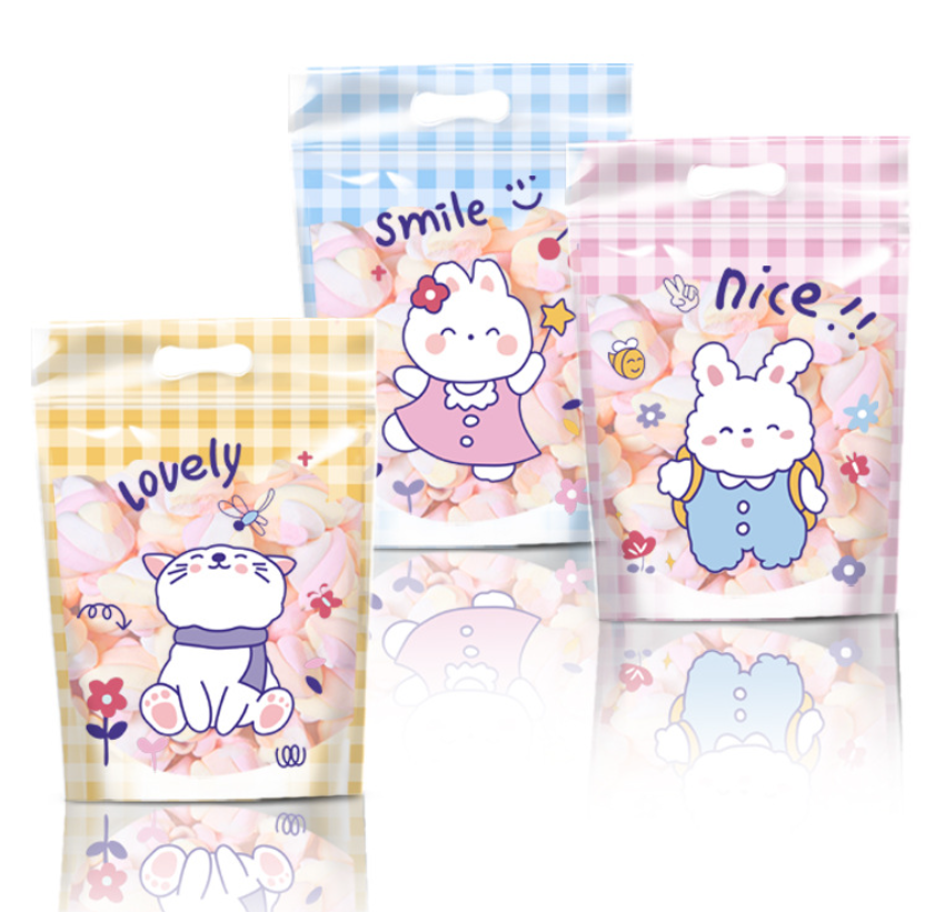 ถุงซิป ลายการ์ตูนน่ารัก ขนาด 15.2x22.5 ซม. จำนวน 47-50 ชิ้น/แพ็ค (ชุดที่ 1/2)