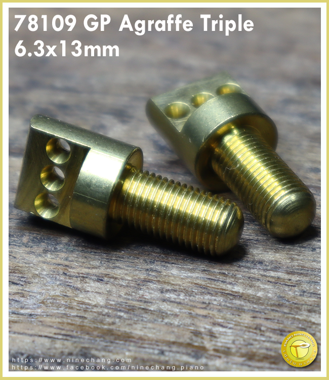 78109 GP Agraffe Triple 6.3x13mm