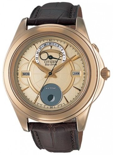 Citizen BU0003-02P นาฬิกาข้อมือผู้ชาย Citizen Eco-Drive รุ่น BU0003-02P, Moon Phase Japan Made Men's Watch