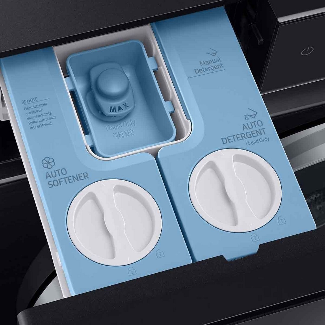 [ผ่อน0%] Samsung เครื่องซักผ้าฝาหน้า WF24B9600KV/ST 24 กก. 1400RPM อินเวอร์เตอร์ สีดำคาเวียร์ (ชลบุรีส่งฟรี)