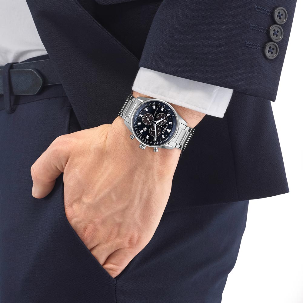 Citizen AT2390-82L นาฬิกาผู้ชาย Eco-Drive Chronograph Men's Watch