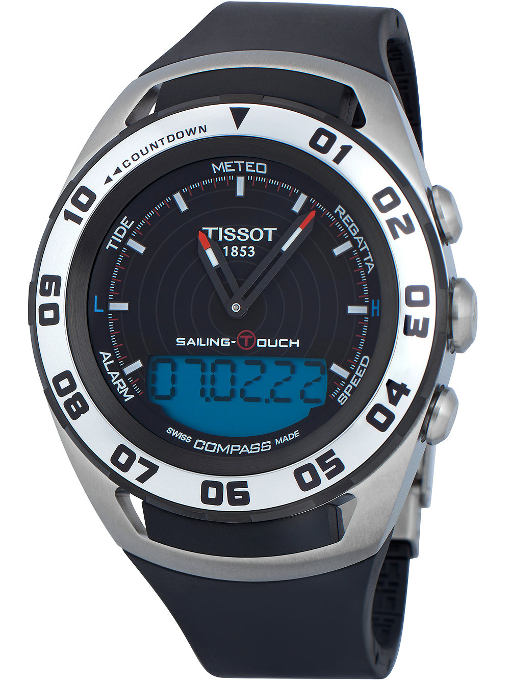 Tissot T056.420.27.051.01 นาฬิกาผู้ชาย T-Touch Sailing Alarm Chronograph Men's Watch