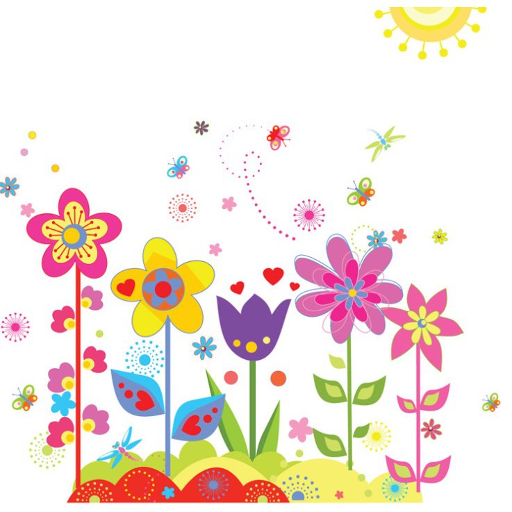 สติ๊กเกอร์ตกแต่งผนัง ขนาด 50x70 ซม. เนื้อ PVC มีกาวในตัว ไม่ทำลายผนัง เซต 1/4