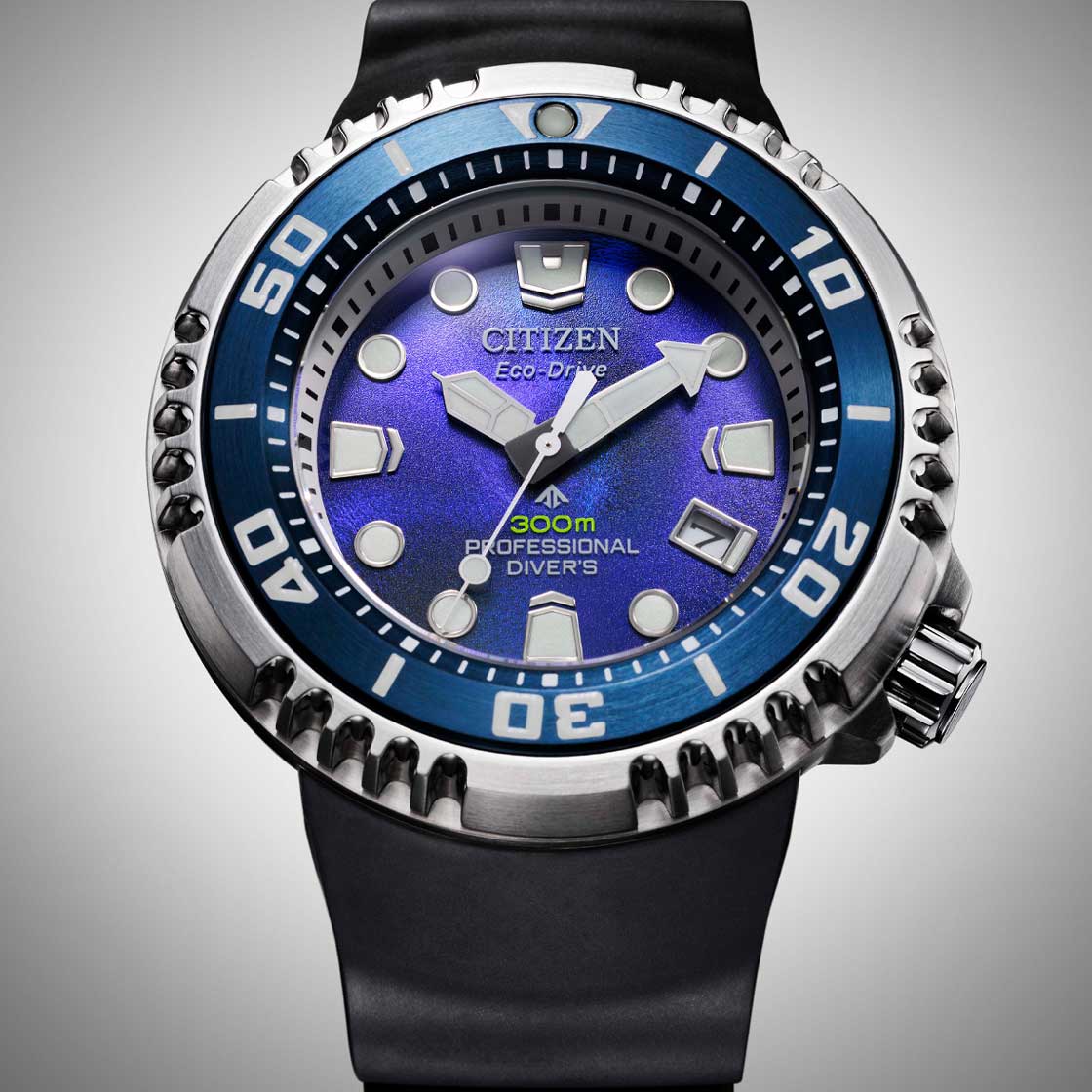 Citizen BN1025-08L นาฬิกาผู้ชาย Promaster Diver 300m Eco-Drive Unite with Blue Limited 4800Pcs Men's Watch