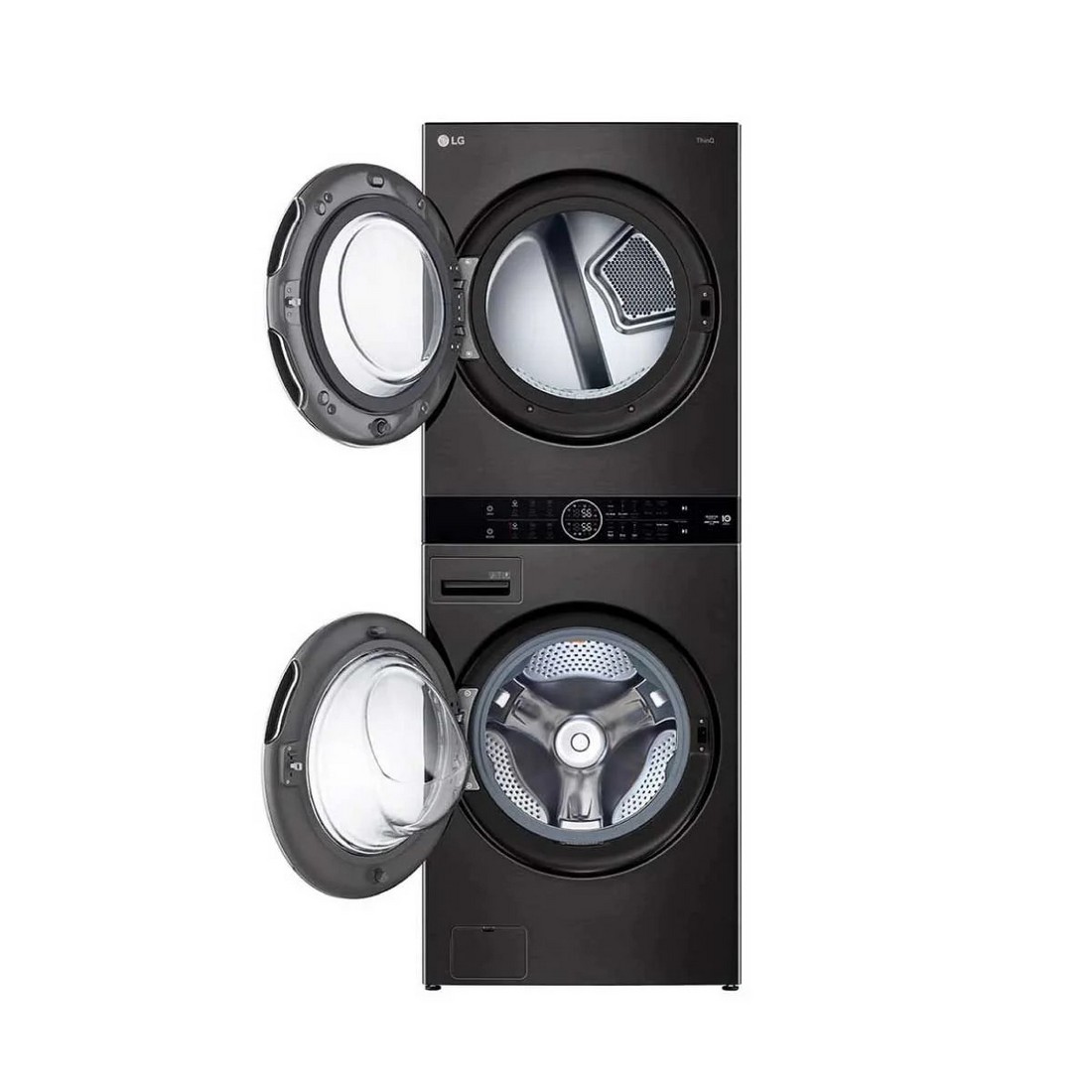 [ผ่อน0%] LG เครื่องซักผ้า 21 กก. เครื่องอบผ้า 16 กก. พร้อม Smart WI-FI control สีดำ WT2116SHBB (ชลบุรีส่งฟรี)