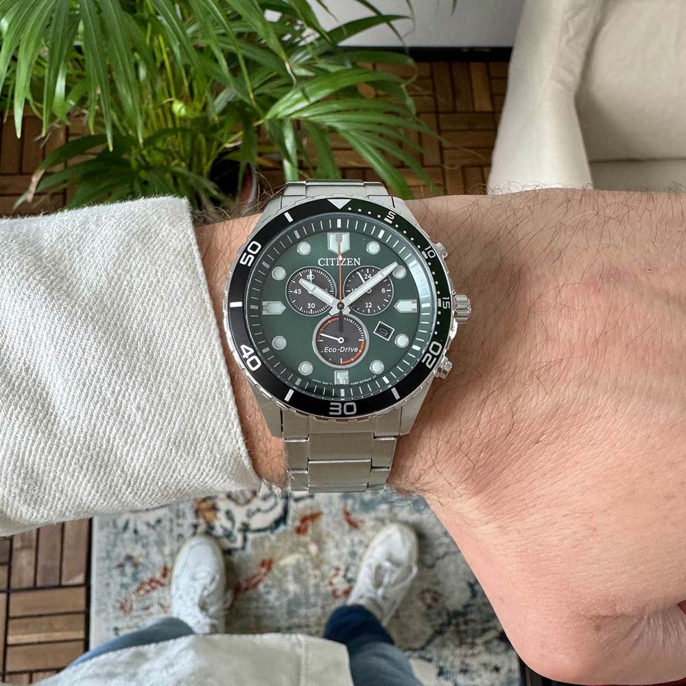 Citizen AT2561-81X นาฬิกาผู้ชาย Eco-Drive Chrono Men's Watch