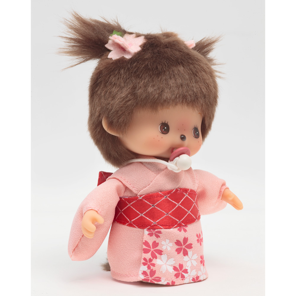[PRE-ORDER] เบบี้ ม่อนชิชิ BEBICHHICHI กิโมโน ซากุระ Size 14 cm นำเข้าจากญี่ปุ่น Monchhichi Babychhichi 桜 ベビチッチ