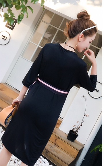 ชุดคลุมท้องแฟชั่นเกาหลี ผูกด้านข้าง สไตล์สวย ผ้านิ่ม ลื่น เนื้อดี M L XL XXL