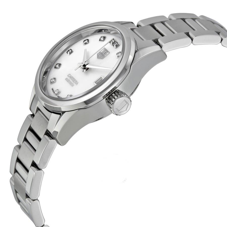 Tag Heuer WAR2414.BA0776 นาฬิกาผู้หญิง CARRERA Calibre 9 Automatic Watch 100 M - ∅28 mm Diamonds Women's Watch