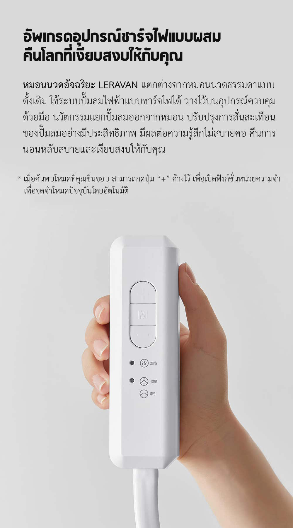 Xiaomi LERAVAN Smart Sleep Traction Massage Pillow - หมอนนวดอัจฉริยะ