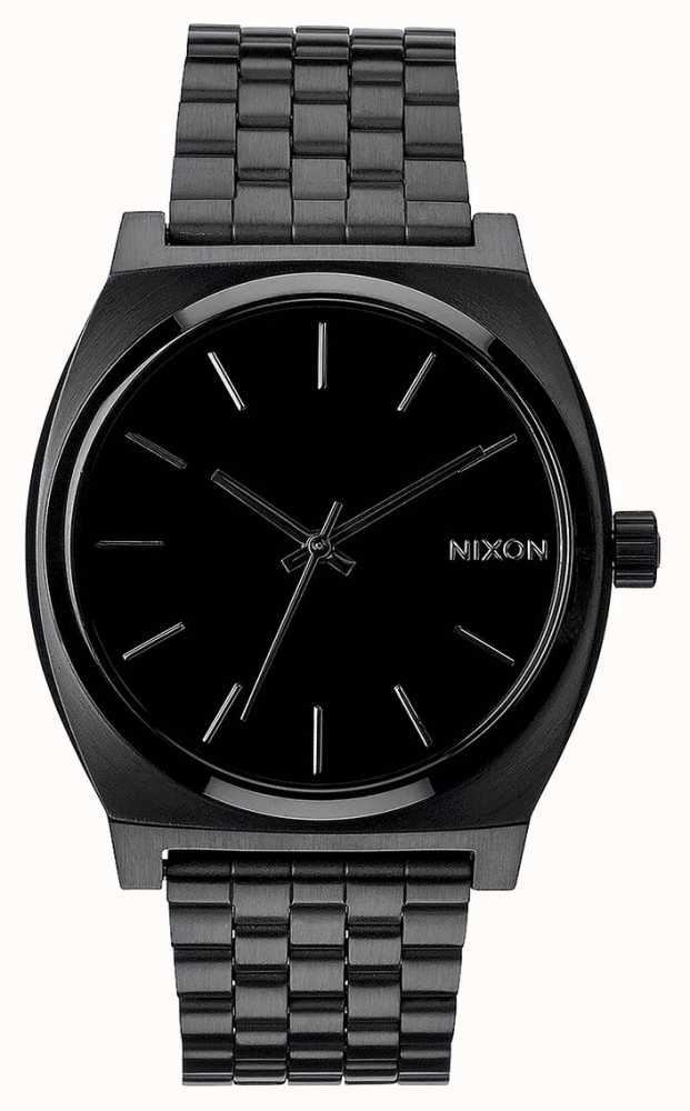 Nixon A045-001-00 นาฬิกาผู้ชาย Nixon รุ่น A045001, Time Teller All Black Men's Watch