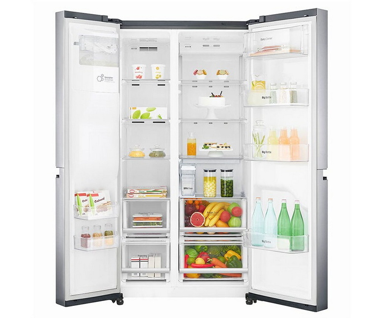 LG ตู้เย็น SIDE BY SIDE รุ่น GC-L247SLLV ขนาด 21.7 คิว INVERTER Linear Compressor พร้อม Smart WI-FI control L247SLLV SBS (ชลบุรี ส่งฟรี)