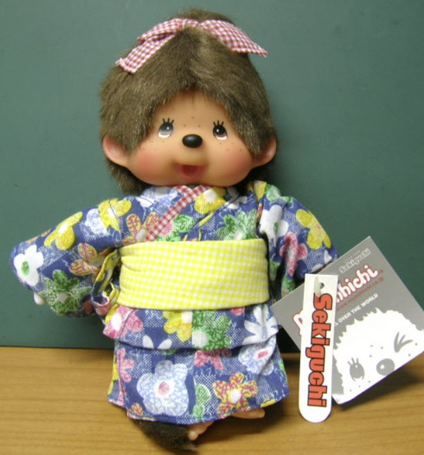 มอนชิชิ (Monchhichi) ชุดกิโมโน ขนาด 8 นิ้ว