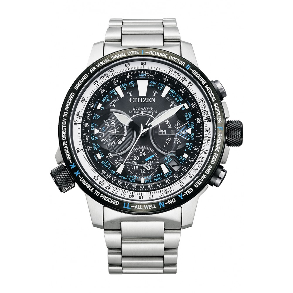 Citizen CC7015-63E นาฬิกาผู้ชาย Promaster Eco-Drive Satellite Wave GPS F990 Sky Blue Impulse Limited 500Pcs. Made in Japan Men's Watch