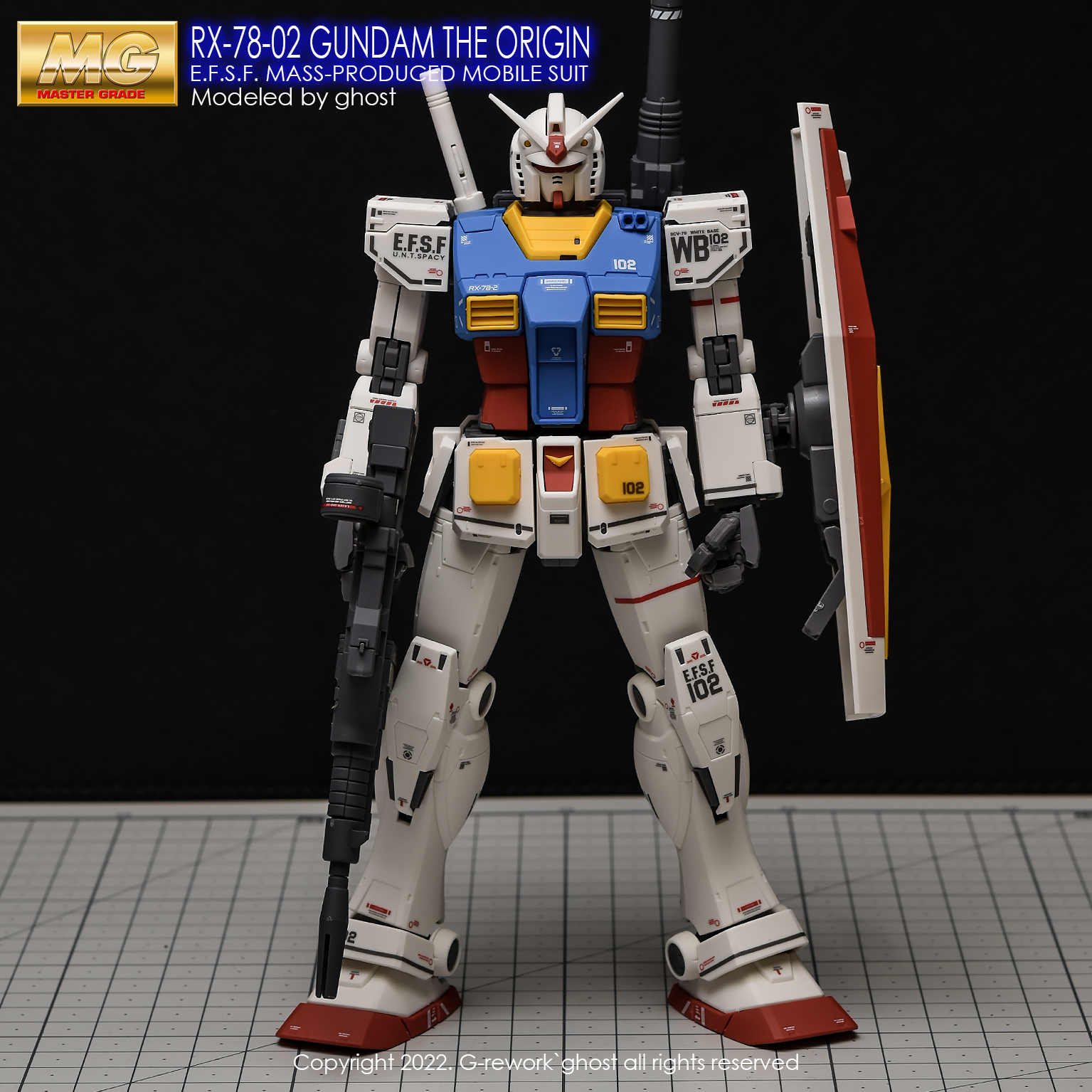 G-REWORK CUSTOM DECAL MG 1/100 RX-78-2 GUNDAM THE ORIGIN [v2.0]