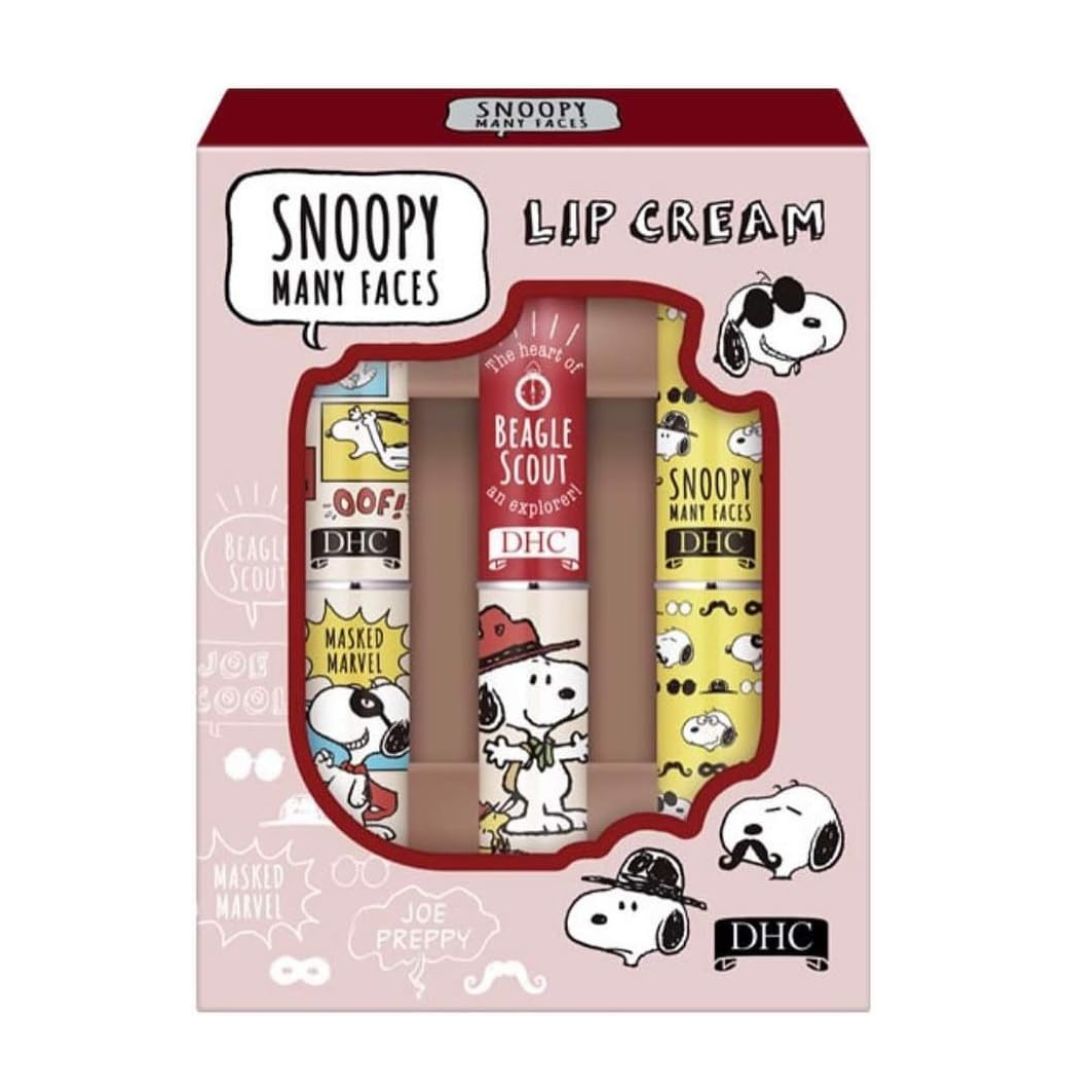 [PRE-ORDER] DHC ลิปมัน ลายสนู้ปปี้ เซ็ท 3 แท่ง นำเข้าจากญี่ปุ่น Snoopy Lip DHC 薬用リップクリーム 品 スヌーピー 3本セット