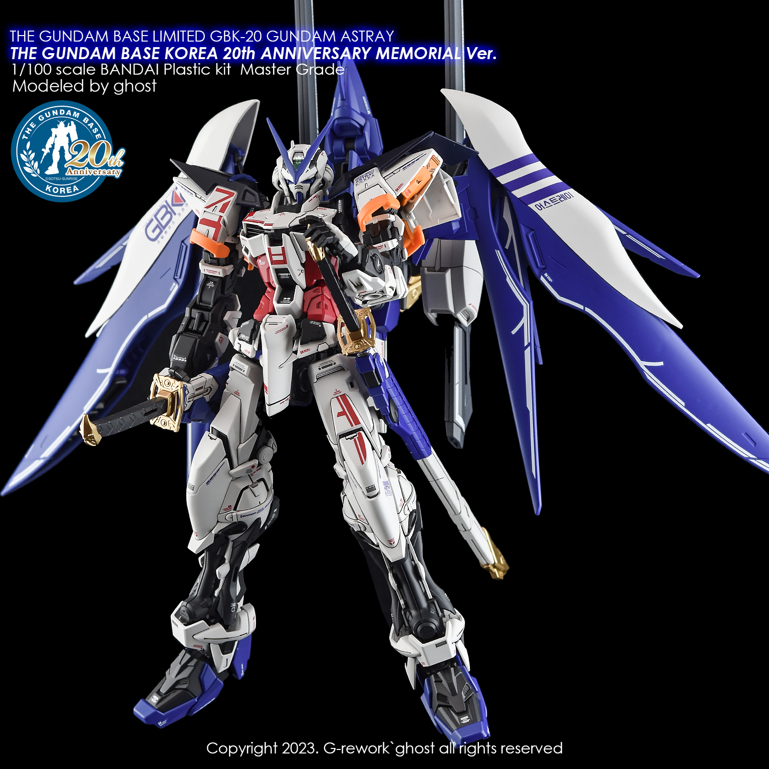 G-REWORK CUSTOM DECAL MG GBK-20th GUNDAM ASTRAY (KOREA Ver.)
