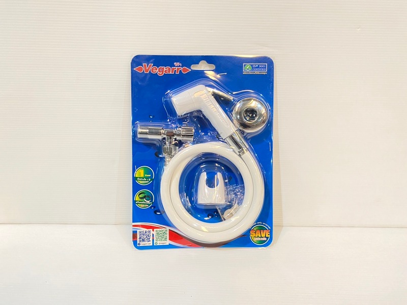 VEGARR ชุดสายฉีดชำระ PVC รุ่น SAVE S-VK838 สีขาว