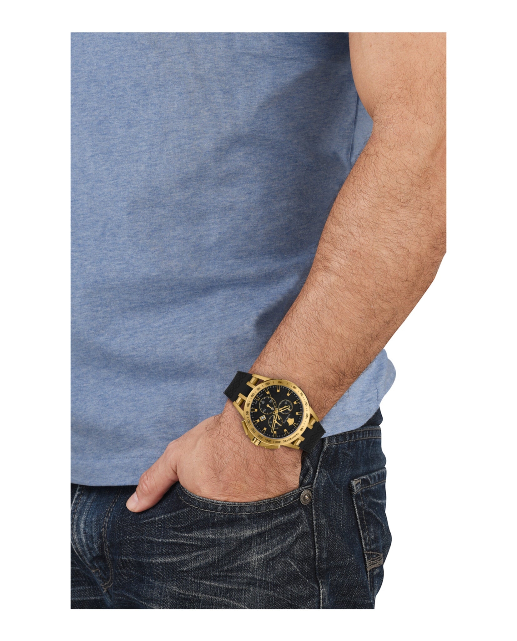 Versace VE3E00321 นาฬิกาผู้ชาย Sport Tech Chrono Quartz Men's Watch