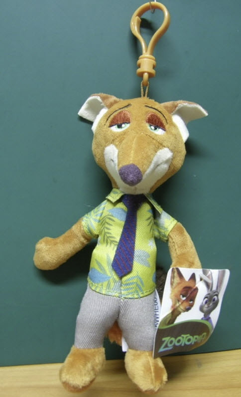 NICK WILDE ขนาด 6 นิ้ว มีคลิปสีน้ำตาล
